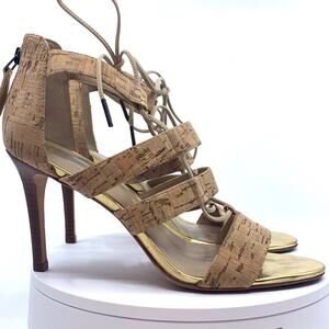 Johnston & Murphy NATASHA Natural Cork heels - 9.5